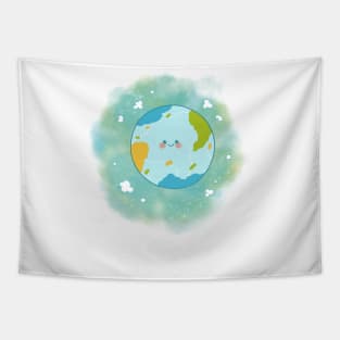 Happy Planet Happy Earth climate change Tapestry