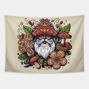 Cottagecore Vibes Santa Claus Tapestry