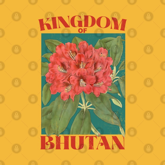 Kingdom of Bhutan Floral by Pico Originals