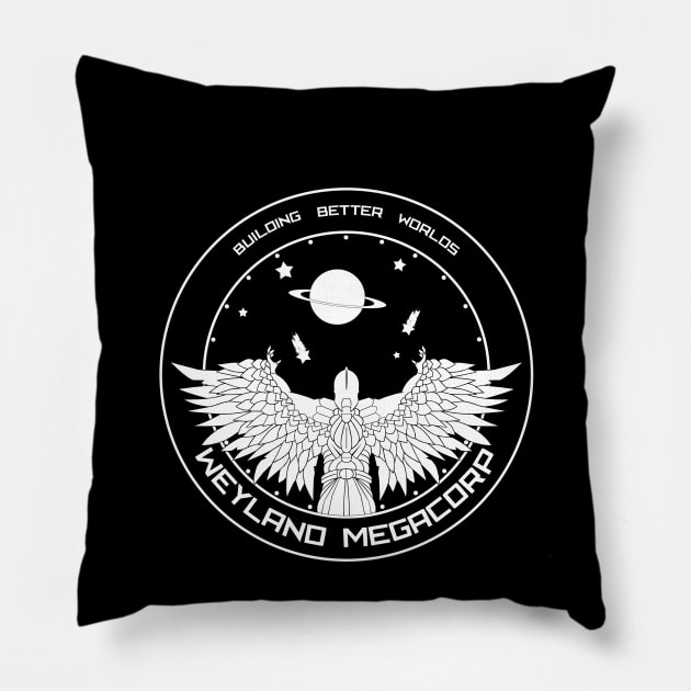 Prometheus patch mission monochrom Pillow by udezigns