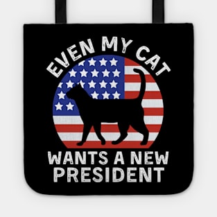 Even My Cat Wants A New President Cat Paw Tote