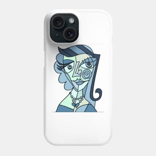 portrait cubism Phone Case