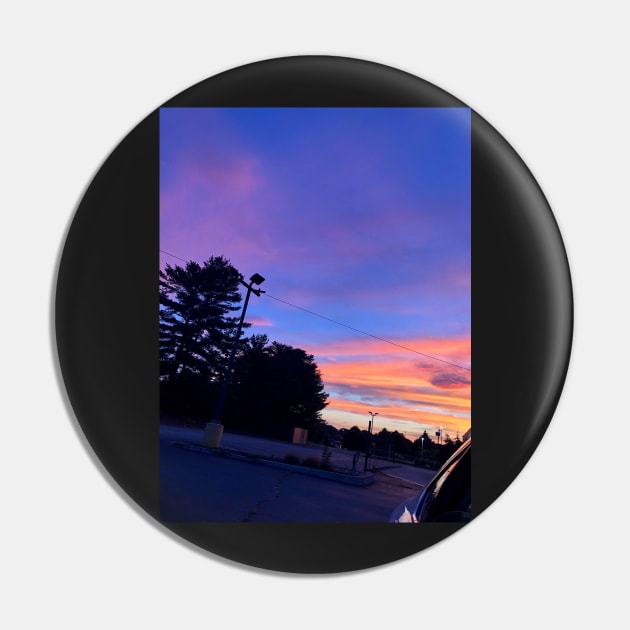 Sunset over Burger King Parking Lot Pin by imovrhere
