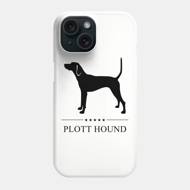 Plott Hound Black Silhouette Phone Case by millersye