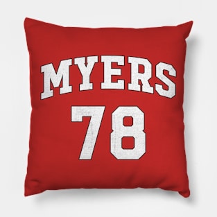 MYERS - vintage typography Pillow