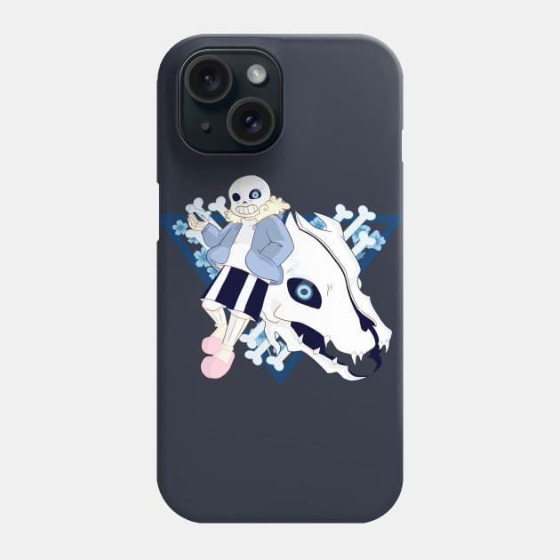 UNDERTALE - Sans + Gaster Blaster Phone Case by theruins