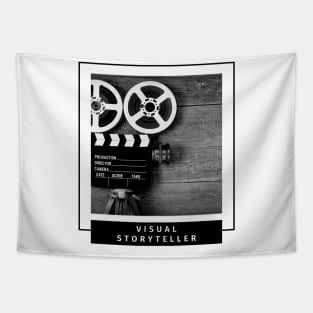 Visual Storyteller retro camera and film design for photographers and visual storytellers Tapestry