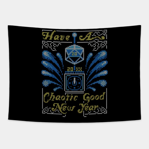 Chaotic Good Year Tapestry by stevenlefcourt