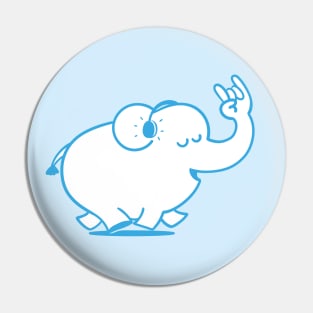 Rock & Roll elephant Pin