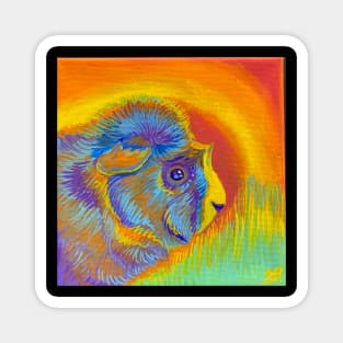 Psychedelic Guinea pig Magnet