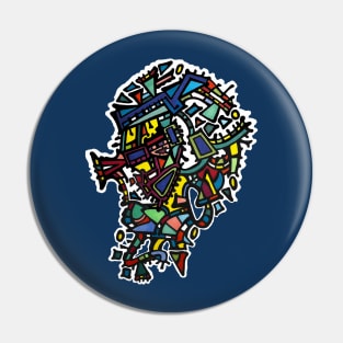 Abstract Portrait Pin