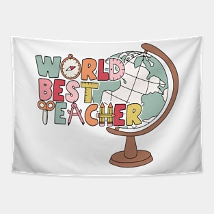 World's Best Teacher Appreciation Day School Educator Tapestry