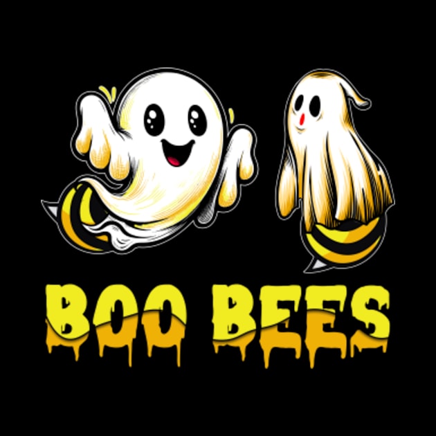 Funny Boo Bees Animal Ghost Funny Halloween by ladonna marchand