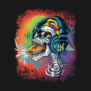 Rock On Skull with Headphones T-Shirt