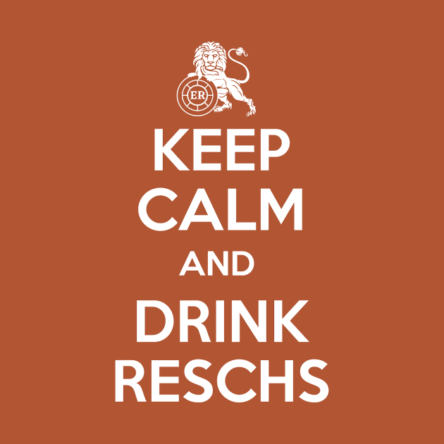 Reschs KEEP CALM LION - (white) by Simontology