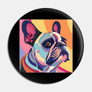 Retro Bulldog: Pastel Pup Revival Pin