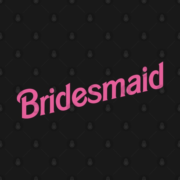 Bridesmaid Barbie logo by byb