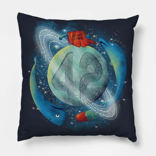 Life, Universe and Everything Pillow by Lithium