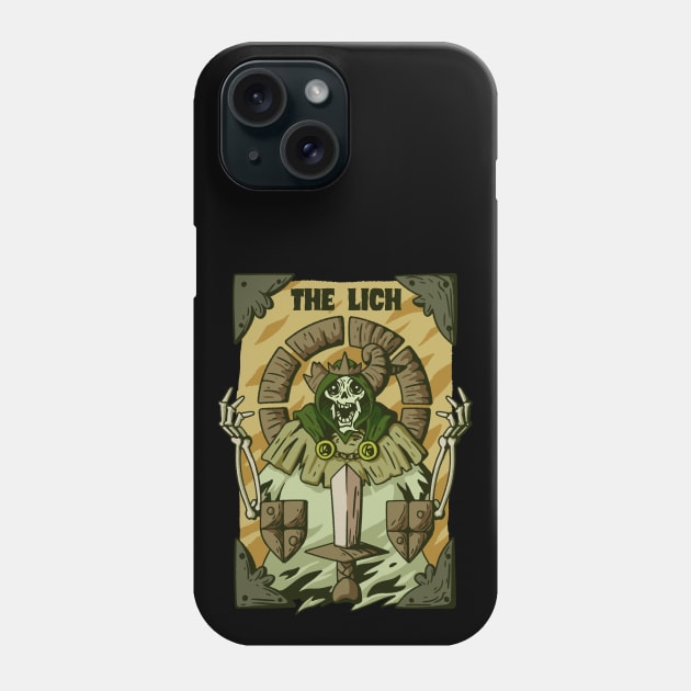 Adventure time The lich King, tarot card design of The Lich King from adventure time Phone Case by The Japanese Fox