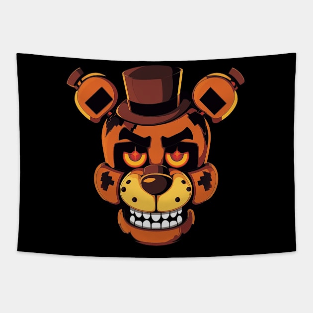 freddy fazbear Tapestry by sample the dragon