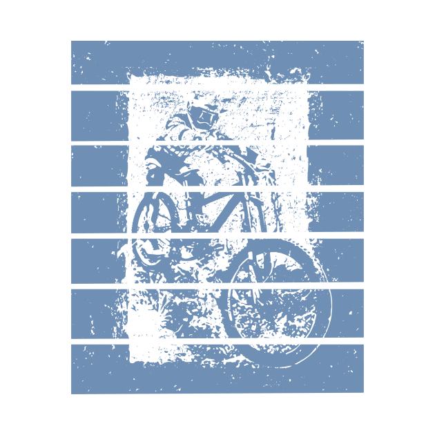 Mountain bike downhill retro design by HBfunshirts