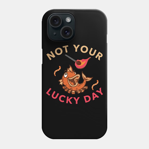 Funny Fishing gag gift Phone Case by Johan13