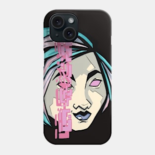 Cyberpunk Girl - Colorful Artwork Phone Case