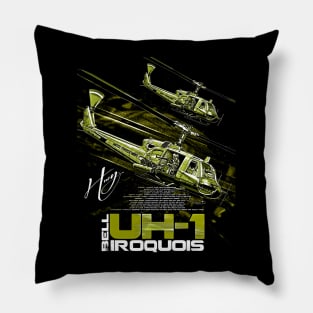 Bell UH-1 Iroquois Helicopter Pillow