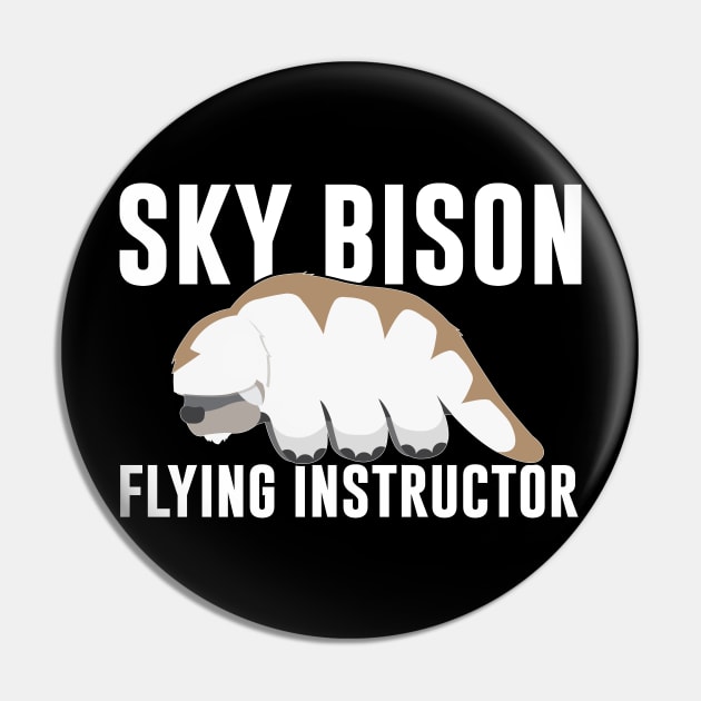 Sky Bison Flying Instructor Pin by artsylab