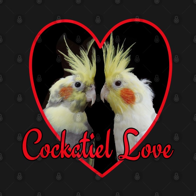 Cockatiel Love Heart Parrot by Einstein Parrot