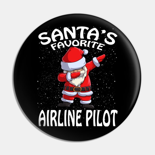 Santas Favorite Airline Pilot Christmas Pin by intelus