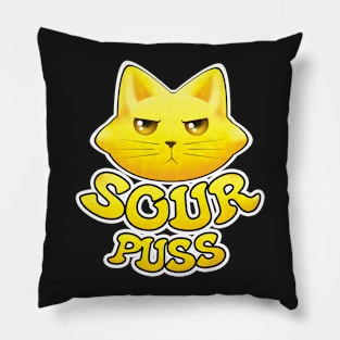 Sour Puss Pillow