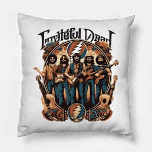 The Grateful Dead Tribute Design - Music Band Tribute Pillow