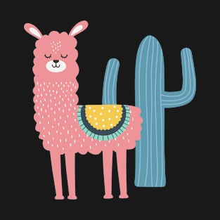 Llama with cactus T-Shirt