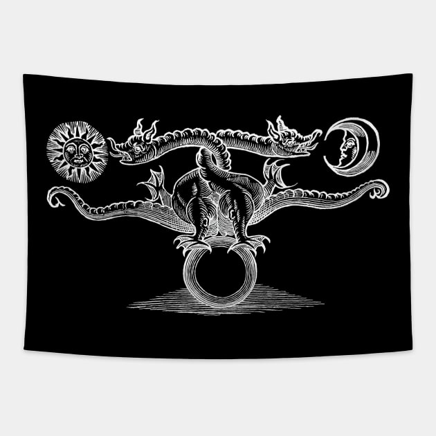 Alchemical Dragons-Theatrum Chemicum Britannicum-Alchemy Tapestry by StabbedHeart