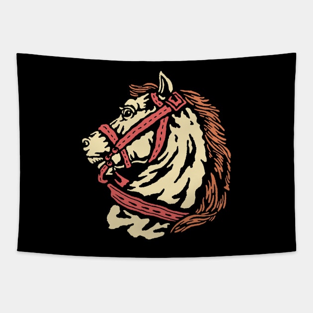 Horse head Tapestry by AlexStudio