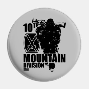 10th Mountain Division (Front & Back logo) Pin