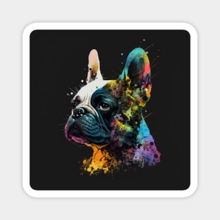 Colorful French Bulldog Magnet