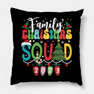 Family Christmas Squad 2023 Pillow