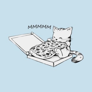 cat and pizza T-Shirt