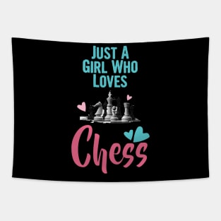 Just a girl who loves chess, chess lover Tapestry