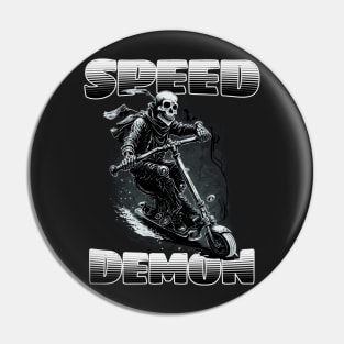 Speed Demon Scooter Pin