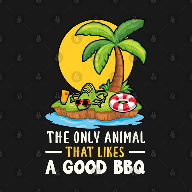 the Only Animal That Likes A Good BBQ Lizard Reptiles by Caskara