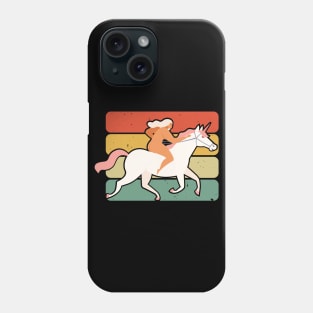 Cowgirl Riding Horse, Vintage Design Phone Case
