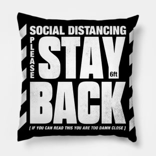 Mask Friendly | Stay Back White Color Pillow