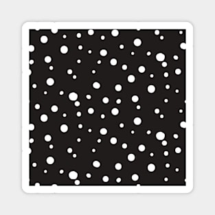 Monochrome Circles Pattern Magnet