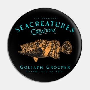 Goliath Grouper Pin