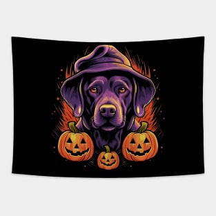 Labrador Retriever  Halloween Tapestry