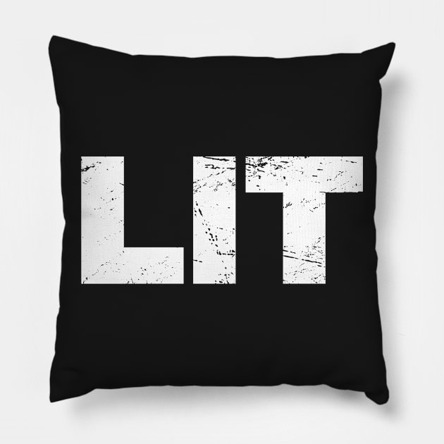 LIT – Rave EDM PLUR Pillow by MeatMan