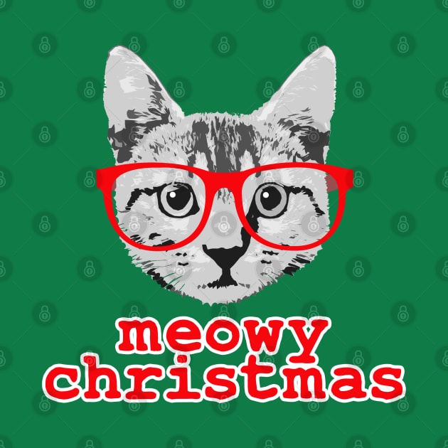 Funny Christmas - Meowy Christmas by robotface